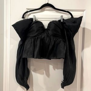 House of Harlow strapless black top. Size Small. Only worn once!
